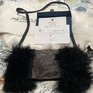 Holy Cow Couture Black and Brown Crossbody Bag-Wild One